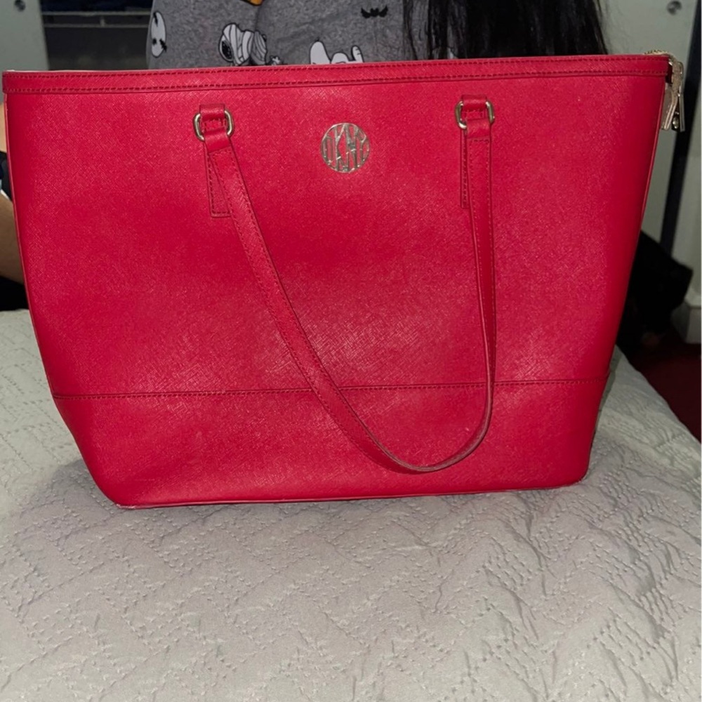DKNY red purse